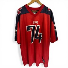 Puma Vintage Tennessee Titans Bruce Matthews #74 Red Jersey NFL Men’s Size XL