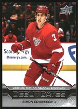 2023-24 Upper Deck Debut Dates #DD20 Simon Edvinsson - HKY