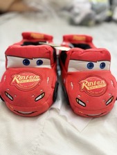 Disney Pixar Cars Lightning McQueen Slip-On Slippers Little Kid Size 13/1