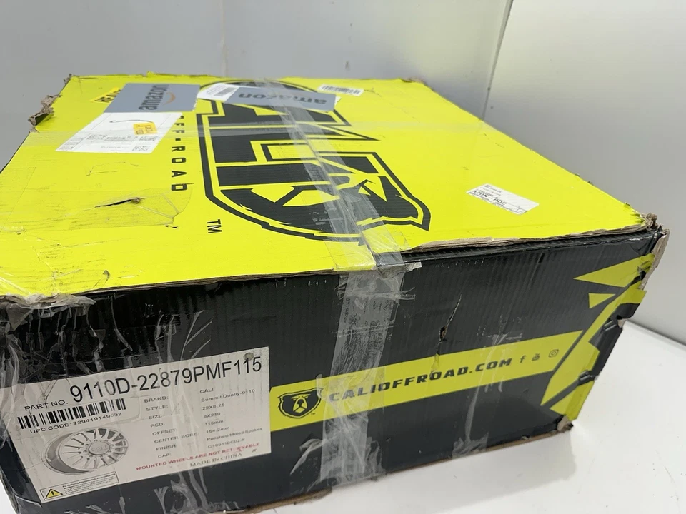 Cali Offroad 9110D SUMMIT DUALLY 22x8.25 8x200 115mm Polished 9110D-22877PMF115 - Image 2 of 4