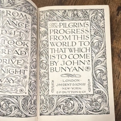 The Pilgrim's Progress John Bunyan Hardcover Illustrated English Everyman s