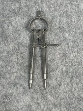 Vintage Interchangeable Pencil, Pointer, Ink Metal Drafting Compass
