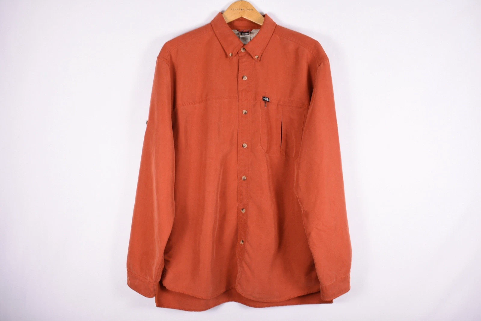 The North Face Mens Large Orange Outdoor Hiking Fishing Shirt Roll Tab LS
Opens in a new window or t