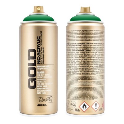 Montana Cans Gold Shock Green Spray Paint 128 Fl Oz Versatile Fast Drying Color