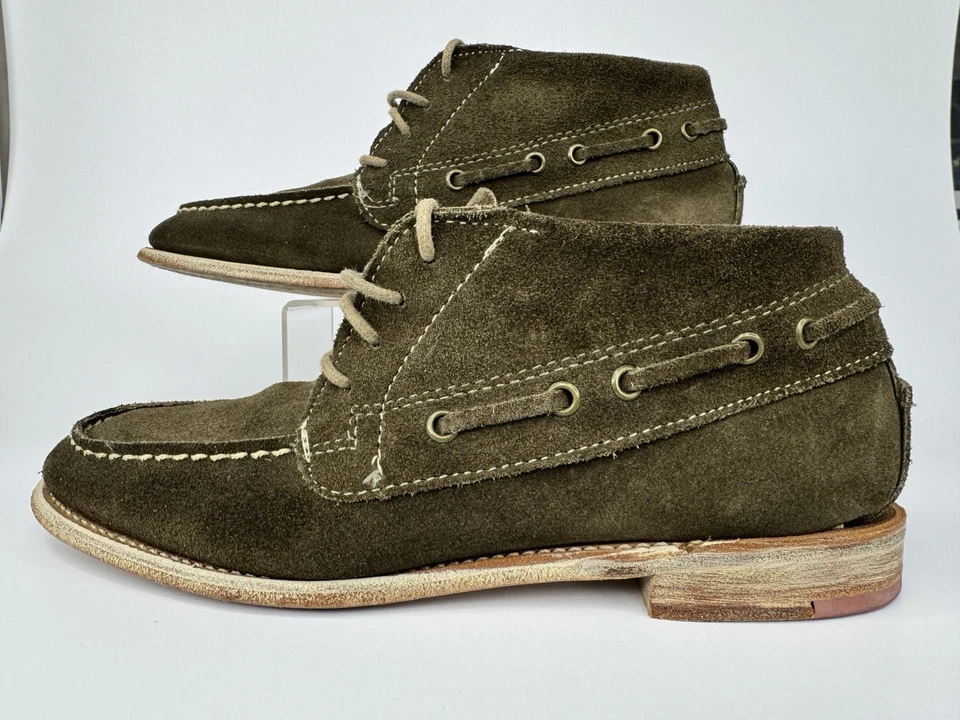 Botas Chukka De Colección Shoe Company Para Hombres Gamuza Sin usar, en caja, Cuero Marrón 7M Hechas en EE. UU. Foto 2 de 4