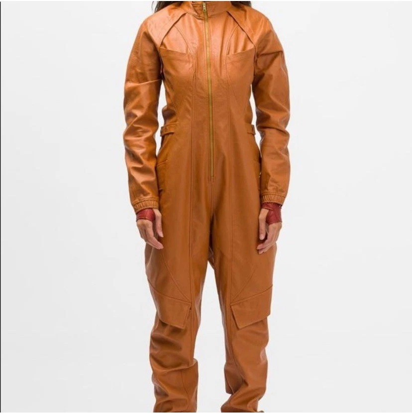 Nike Jordan Mono de Cuero Mamelucos Mono de una pieza Impermeable Pequeño Foto 3 de 4