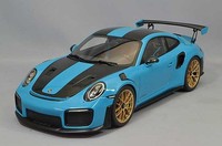 AUTOart 78175 1/18 Porsche 911 991.2 GT2 RS Weissach Paket Miami Blau Modell