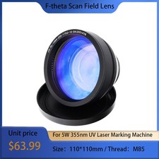 High Quality 110*110mm Field Lens Silica Lens For 5W 355nm UV Fiber Laser Marker