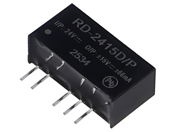 RD-2415D/P Wandler: Dc/Dc 2W Ueing: 21,6-26,4VDC Uausg: 15VDC Iausg: 66Ma Recom-image