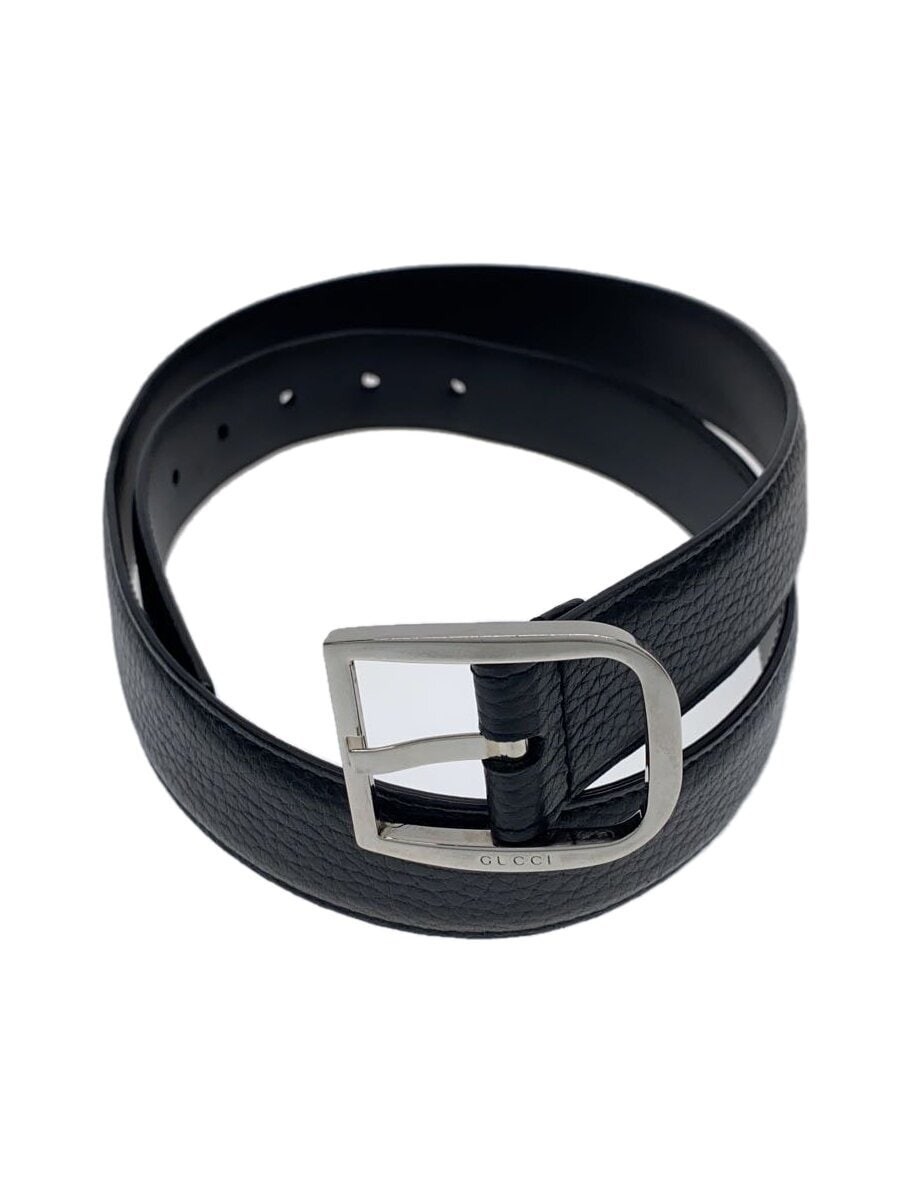 GUCCI Mens Black Leather Belt 510309 Classic Designer Style