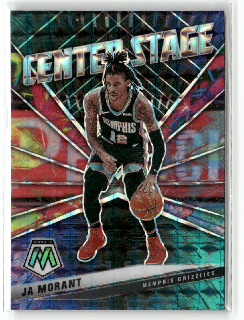 2020-21 Panini Mosaic #18 Ja Morant Center Stage SP GRIZZLIES