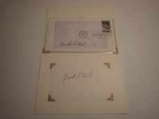 Two Buck O' Neil Autograph's 1989 Baseball 1st Day Cover & Index Card