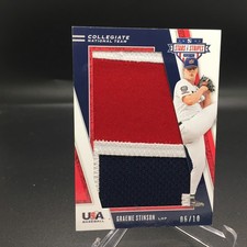 Graeme Stinson 2019 Panini Stars & Stripes Jumbo Jersey Number J-GS #/10 Rays