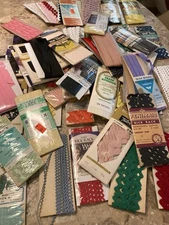 HUGE Vtg Sewing Trim Lot Maxi Piping, Seam Binding, Rick Rack BULK many Colors