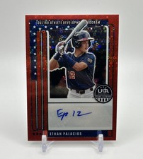 2026 Prizm Stars & Stripes Ethan Palacios Red Disco RC Auto /25 #NTS-EP 13/14U