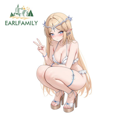 EARLFAMILY 5.1'' Beautiful Bikini Wuthering Waves Sticker Creative Amusing Decals