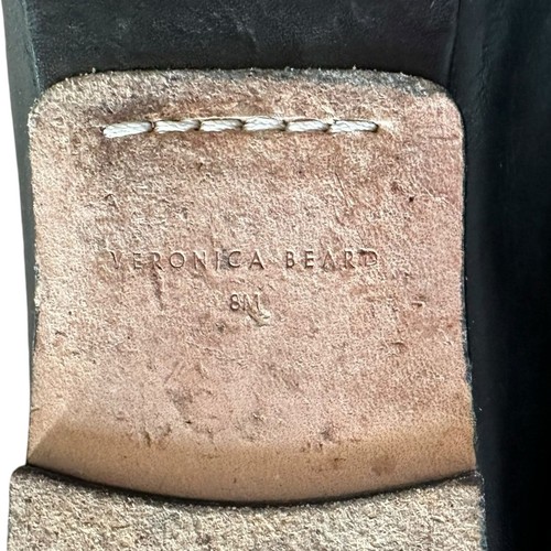 VERONICA BEARD Champlain Mocasín Sin Cordones Plano Para Mujer Talla 8M Cuero Negro Elegante - Imagen 9 de 10