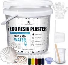 Resin Casting Powder 1400g Eco Fast Cure Plaster DIY Craft Mould 20-30Min Demold