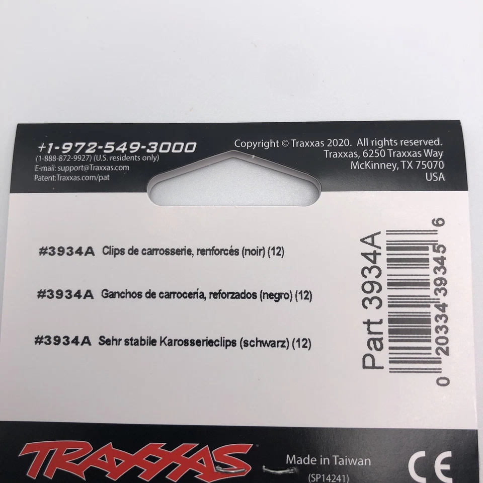 Traxxas 3934A Black Heavy-Duty Body Clips (12 ea) - Image 4 of 4