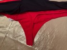 NWT 4 Pair Parade-Women Owned- Thongs  Nylon Mesh Stretch Red Black Size Xlarge — photo 10