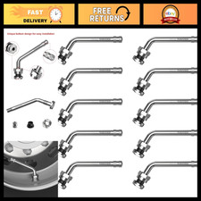 10pcs 60 Bend Truck Valve Stems For 0.382 Rim Hole - Durable Tire Accessories 10pcs 60 Bend Truck Valve Stems For 0.382 Rim Hole - Durable Tire Accessories