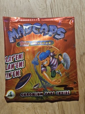 Madcaps POGS Topps Finest Chromium Caps Brand New SEALED Pack 1994 Mad Cap POGS