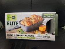 GreenPan Elite High-Performance Ovenware 1 lb Cast Loaf Pan NIB FREE SHIPPING 
