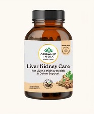 Organic India Cuidado del Riñón del Hígado 60 Cápsulas - Salud y Riñón y Apoyo de Desintoxicación