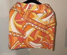 VTG Talbots Women's Skirt Stretch Geometric Multicolor Size 10 Side Zip
