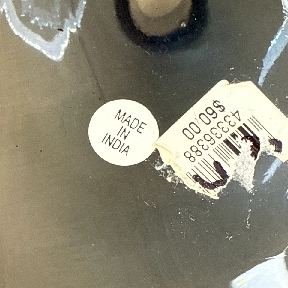 Дымчатый синий серый стеклянный шар ваза напольная ваза мировой рынок стиль 13» высокий Индия - Изображение 3 из 4