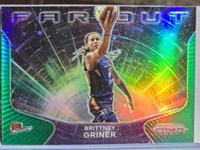 2021 Panini Prizm WNBA #3 Brittney Griner Far Out Prizms Green