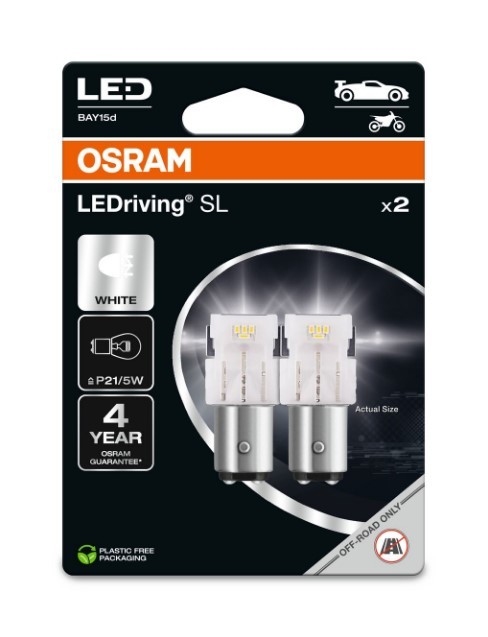 OSRAM LEDriving SL LED P21/5W 6000K Cool White Car Bulb (Twin) BAY15d | 12V - Image 6