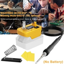 Soldering Iron Station Portable Cordless Welding Tool For Dewalt 20V Max Battery