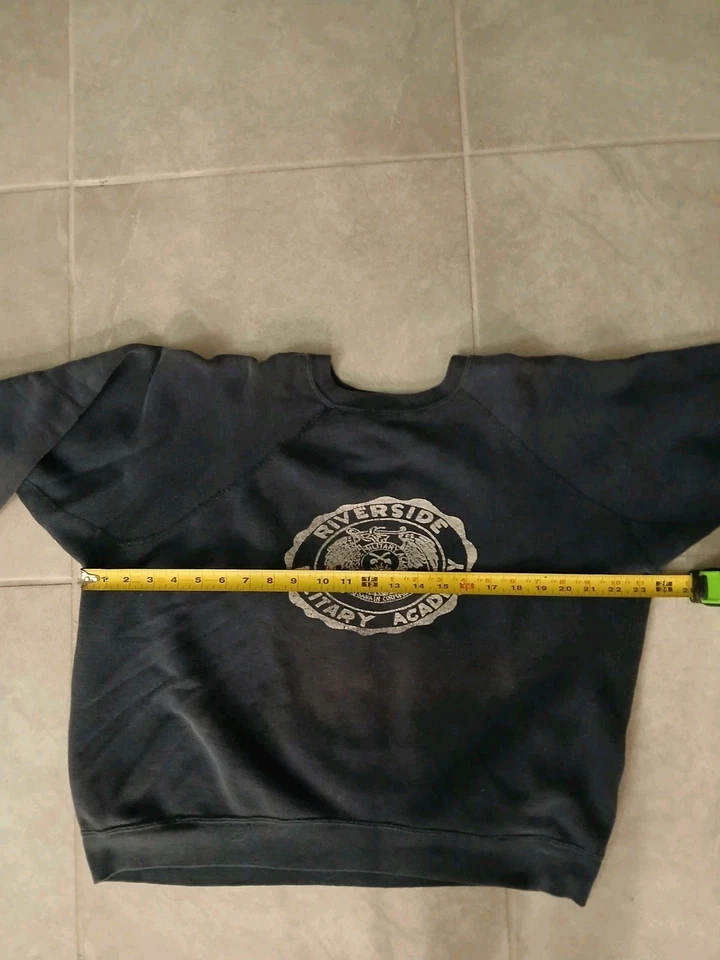 Sudadera vintage años 60 ARMY cuello redondo. Talla: L Riverside Military Academy Foto 2 de 4