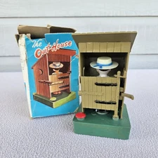 The Outhouse Gag Gift Vintage Novelty Plastic Hong Kong Box Toy