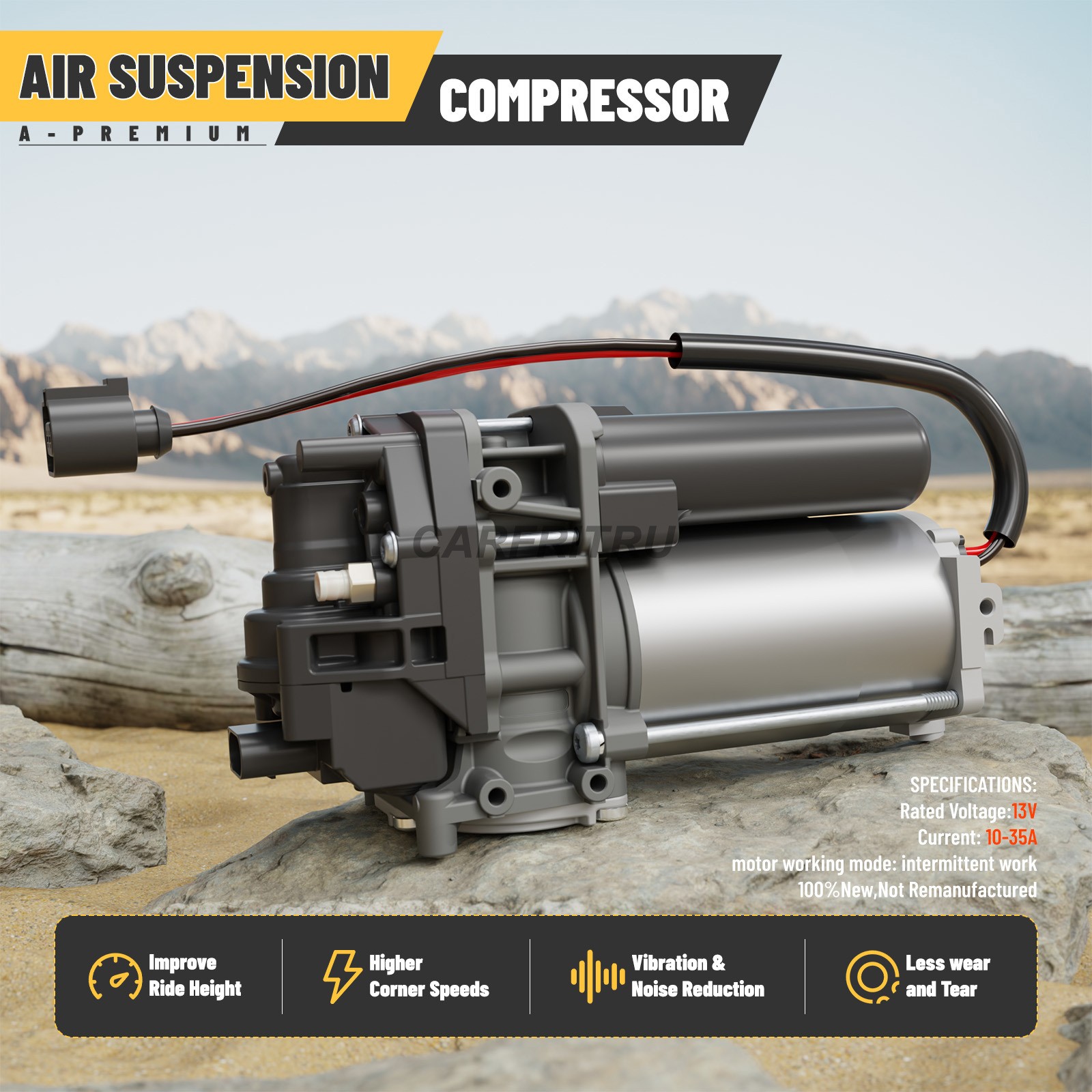 Air Suspension Compressor for Audi Q7 Q8 SQ8 SQ7 Bentley Lamborghini w/ Dryer