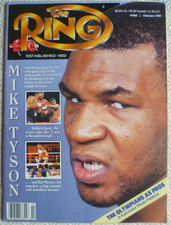 `The Ring` boxing magazine `Mike Tyson` Feb 1990
