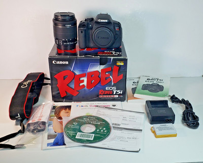 Canon EOS Rebel T5i 700D 18MP Digital SLR Camera Bundle w/ EFS 18-55mm Lens