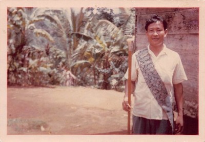 DOMINICA - THE CARIB CHIEF - JULI 1960 ~ ALTES FOTOGRAFIE 5'' x 3 1/5'' IN #253419