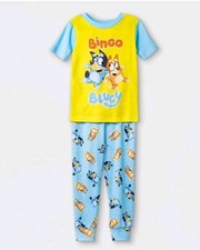 Disney Jr Bluey Bingo Short Sleeve Long Pants Pajama Set 4T