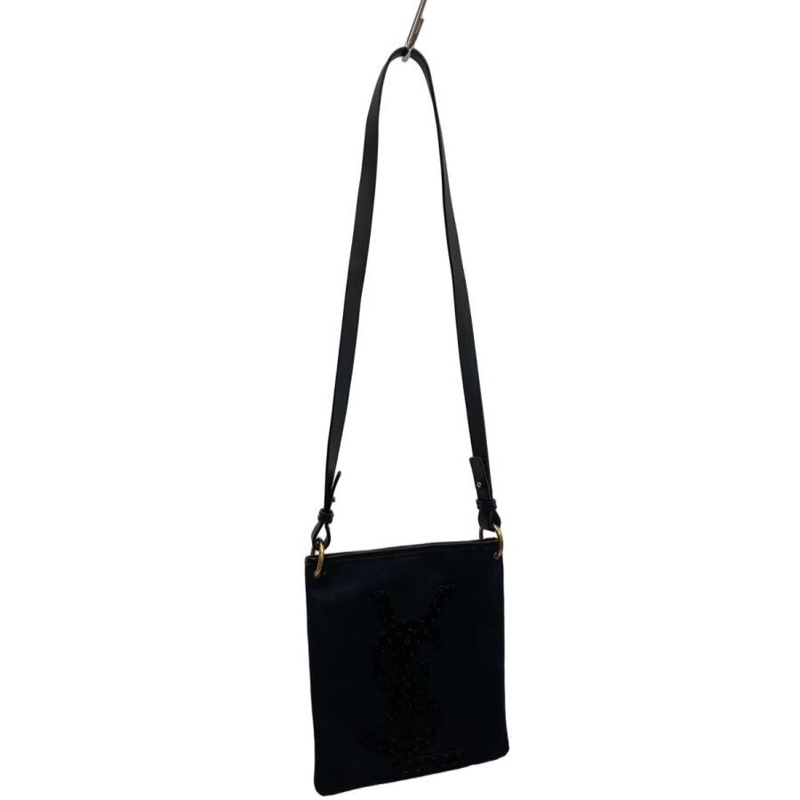 Borsa a tracolla Yves Saint Laurent in tela nera a tracolla originale