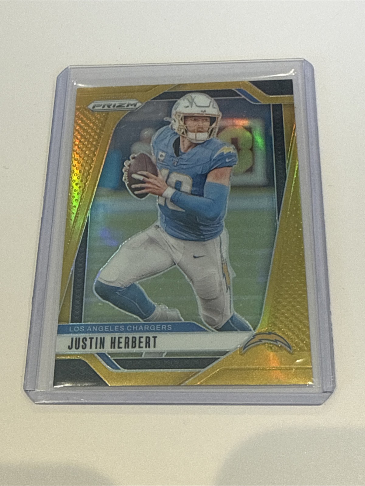 Justin Herbert 2024 Panini Prizm #157 Gold /10