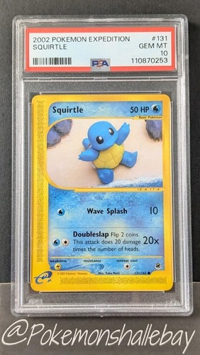 Squirtle graded PSA 10 for sale on eBay