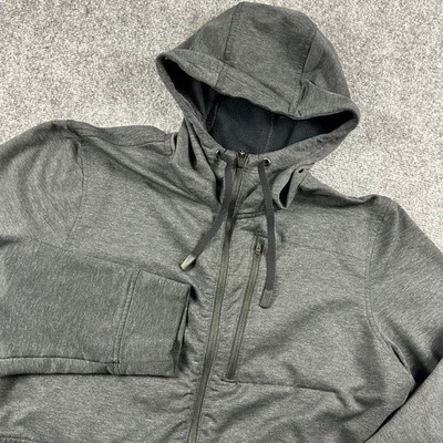 Outdoor Research Emersion Fleece Hoodie Mens Large Gray Full Zip 279950 V080