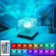 16 Colors Corded Ocean Wave Projector Northern Night Light LED Party Lamp Remote