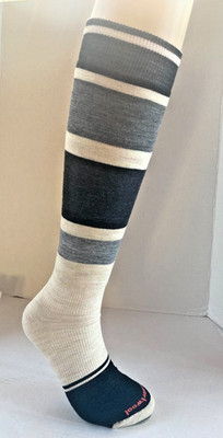 SmartWool Merino Wool Unisex XL Targeted Cushion Snowboard Socks Black & White