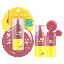 09 Holiday- 6 g Cathy Doll Sundrop Mela Blush SPF50+ PA++++ Liquid Sunscreen