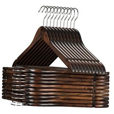 Wooden Hangers - 20 Pack, Heavy Duty, Non Slip Wood Hangers 20 pack Vintage