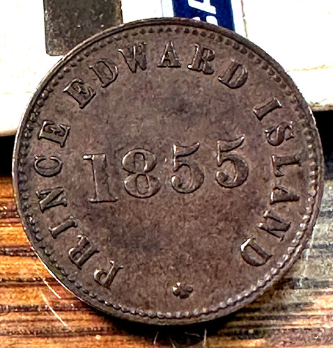 1855 PEI Canada Self Government Free Trade Token Nice Original XF CHRC