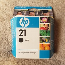 Genuine HP 21 Black Ink Cartridge Expired